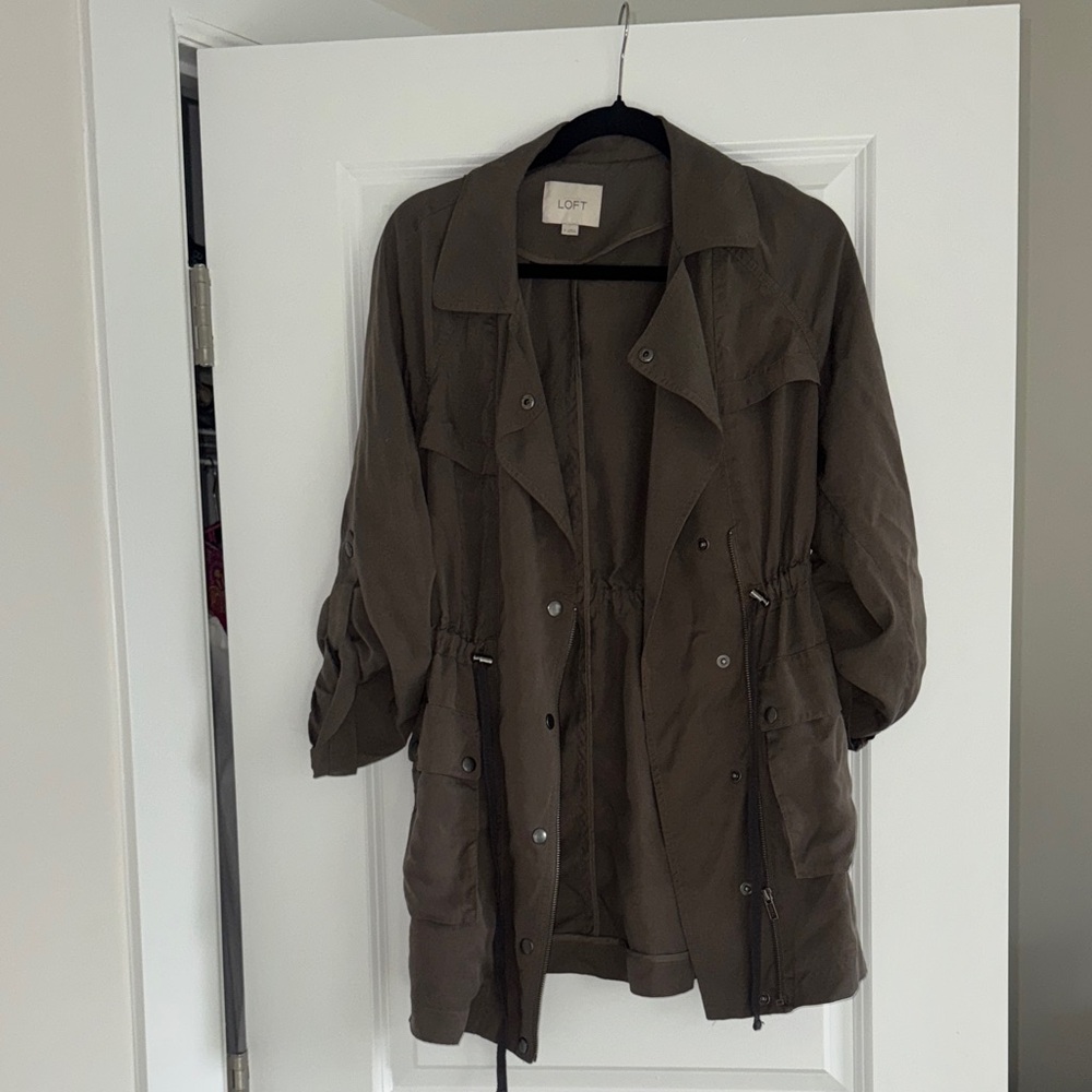 LOFT Olive Utility Jacket